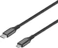 Front. Insignia™ - 3.3-Foot USB-C to Micro USB Cable - Black.