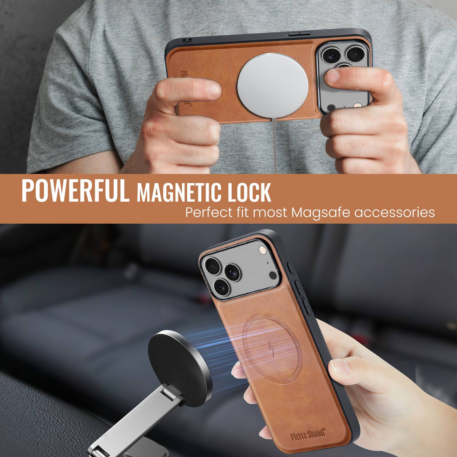 POWERFUL MAGNETIC LOCK  
Perfect fit most Magsafe accessories
