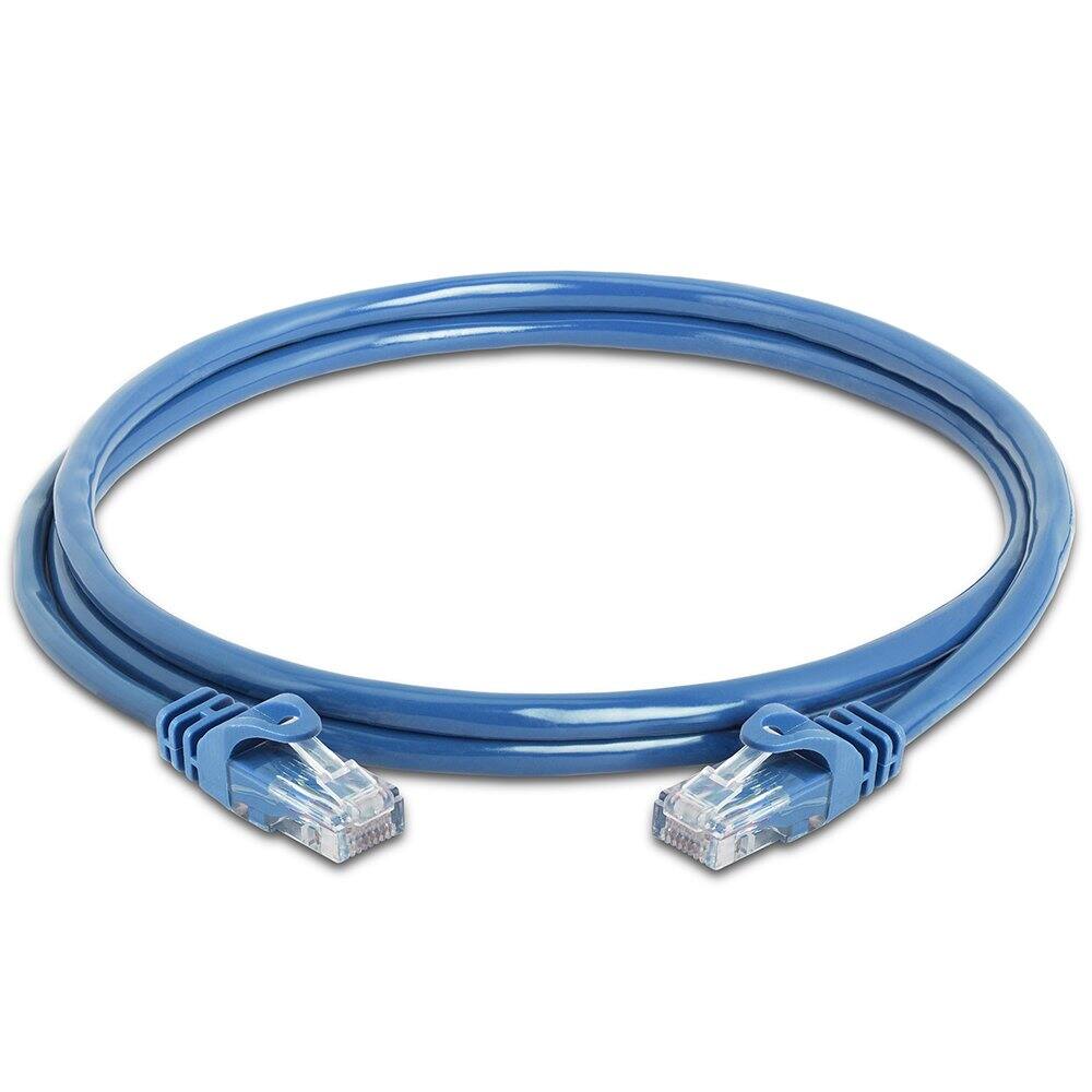 Angle. Cmple.com - Cmple - 10 Pack Cat6 Ethernet Cable 5 ft Cat 6 Network Cables, RJ45 Connector 10Gbps, LAN Patch Cord Internet - Blue - Blue.