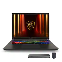 MSI - Vector 16" QHD+ Gaming Laptop,Ultra 9-275HX,RTX 5080,32GB RAM,2TB SSD+1TB Dock Set,Backlit Keyboard,Win 11 - Gray