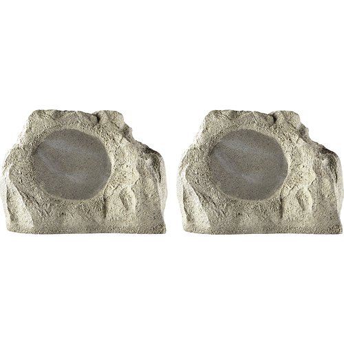 Insignia NS-R2111 Simulated Rock Outdoor Speakers (Pair)