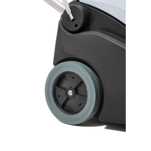 Alt View 2. Dapper Supply - Commercial Corded Wide Area Vacuum Cleaner 26 Path 9 Gallon Tank Cleans 10000 Sq Ft Hr 110V Ideal - Grey.