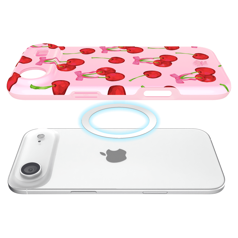 Alt View 4. VELVET CAVIAR - Velvet Caviar iPhone Air MagSafe Phone Case - Sweet Cherry - Cherry.