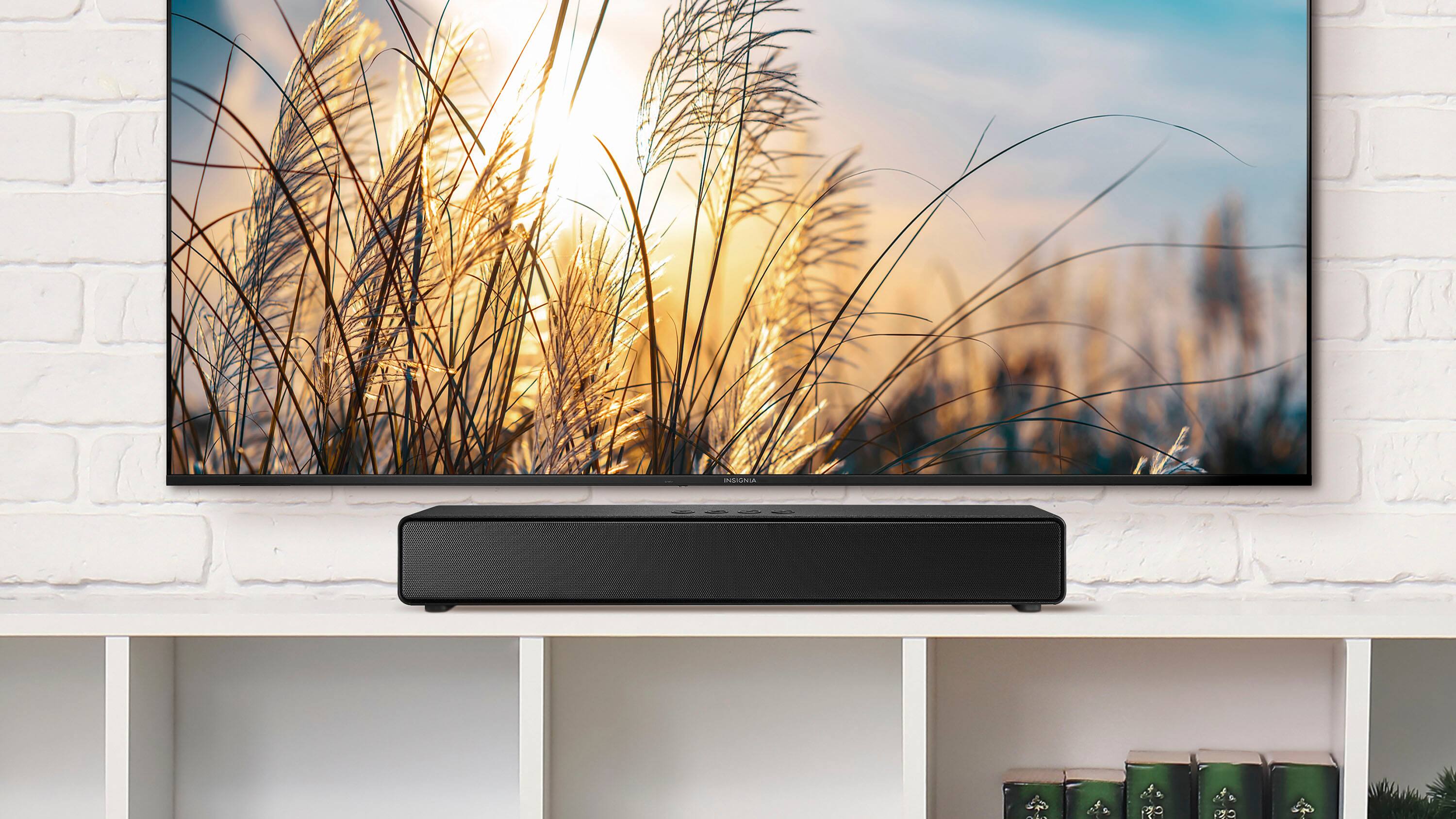 Alt View 6. Insignia™ - 2.0 Mini Soundbar 20", Bluetooth - Black.