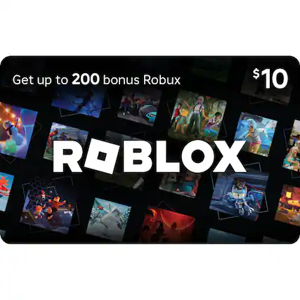 Get up to 200 bonus Robux $10 ROBLOX