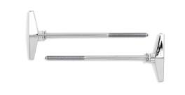 Gibraltar Hardware - 4-1/2" Bass Drum T Tension Rod, M5 Thread Pitch, T-Style Handle, Compatible with Most Bass Drums, 4 Pack