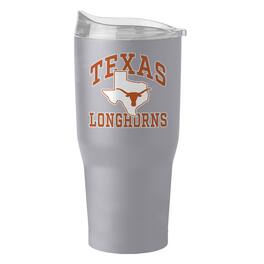 Logo Brands - Texas Longhorns 30oz. Stone Powder Coat Tumbler - Multicolor