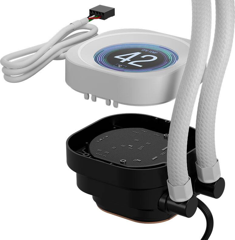 Left. CORSAIR - CORSAIR NAUTILUS RS LCD Module - White.