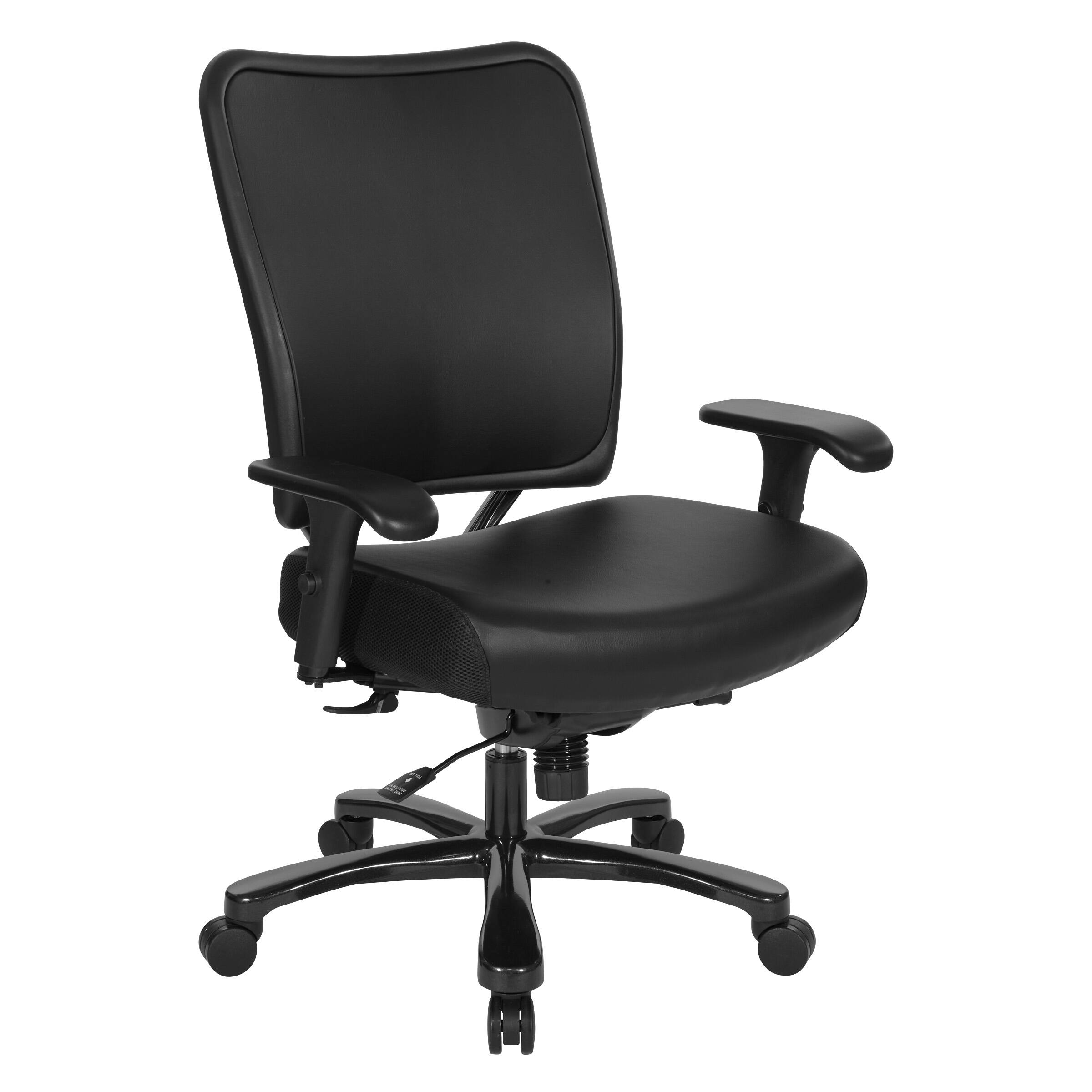 Angle. Office Star Products - Big & Tall Ergonomic Chair - Dillon Black.