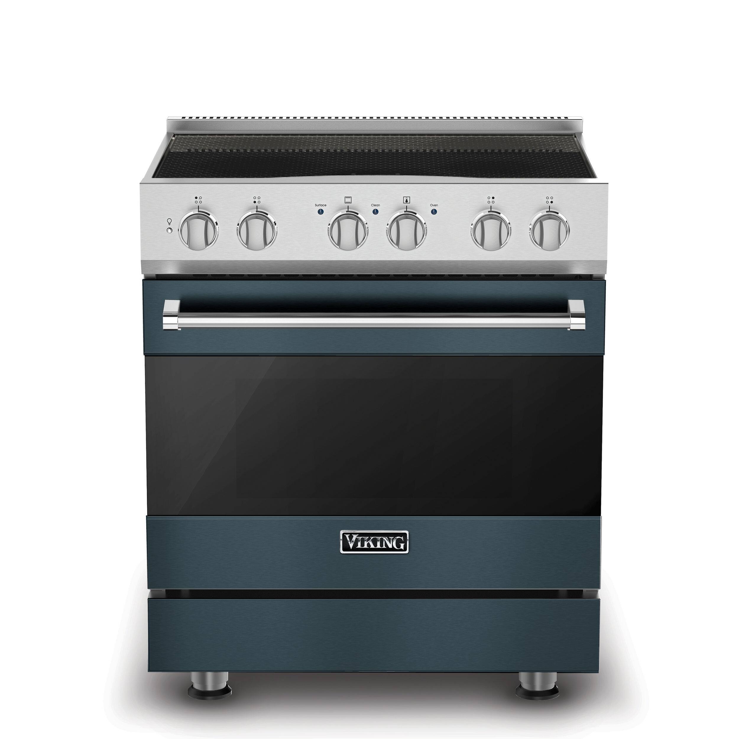 Front. Viking - 3-Series Induction Self-Clean Range - Squall.