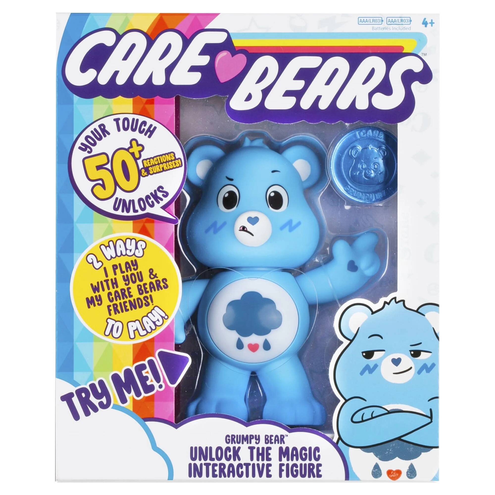 NEW 2020 Care Bears - 5" Interactive Figure - Grumpy Bear - Your Touch Unlocks