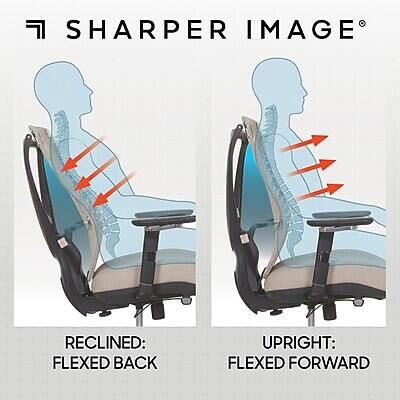 SHARPER IMAGE

RECLINED: FLEXED BACK

UPRIGHT: FLEXED FORWARD
