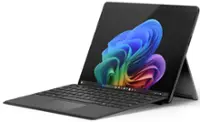 Microsoft - Surface Pro - Copilot+ PC - 13” - Snapdragon X Plus - 16GB RAM - 512GB SSD - Device+Keyboard Bundle - Black - Front_Zoom