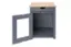 Alt View 13. TRINITY - 20" Dark Gray Litter Box Enclosure End Table w/ Drawer - Dark Gray.