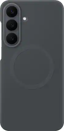 Front. Samsung - Galaxy S26 FE Silicone Magnet Case - Black.