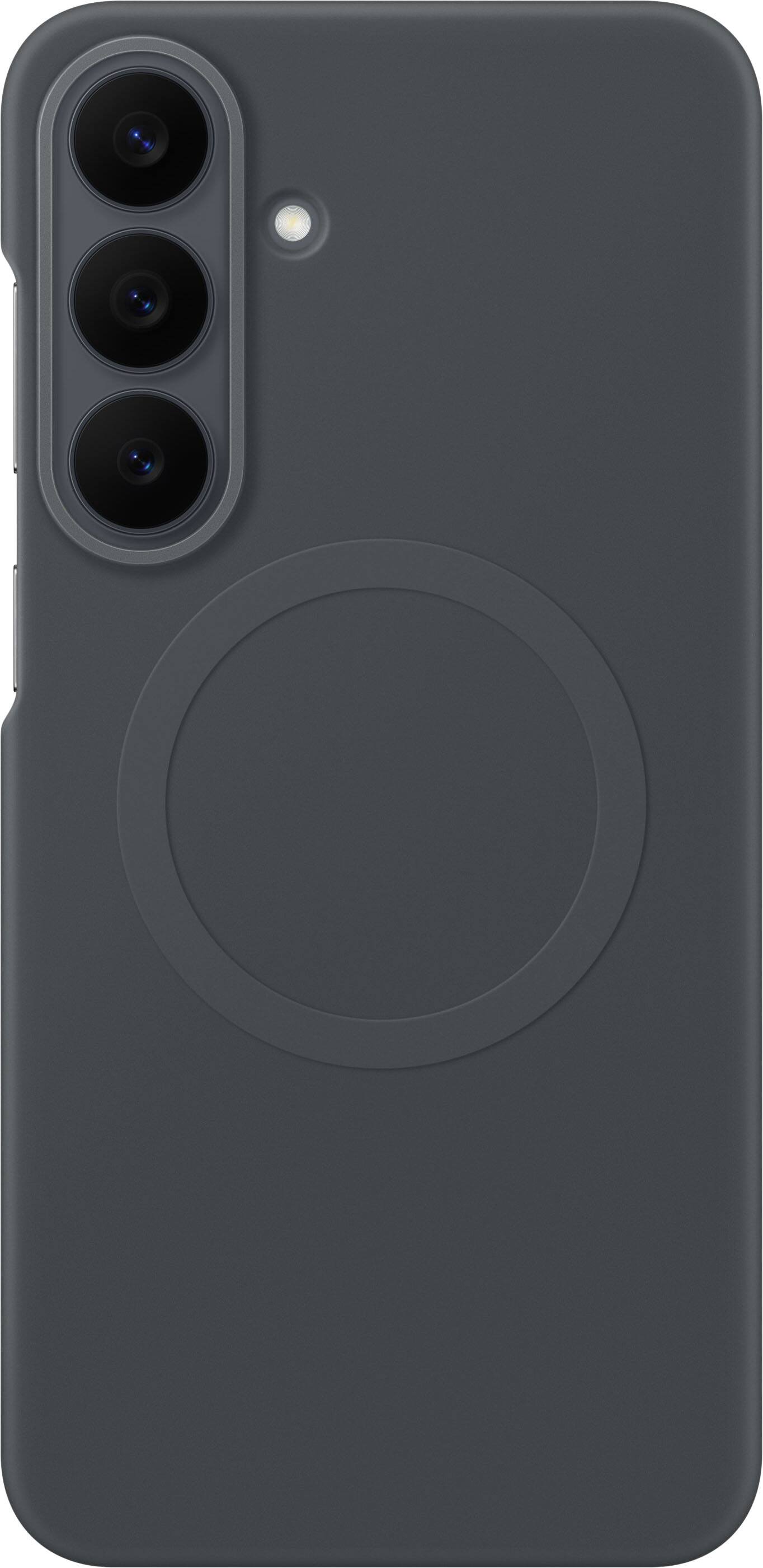 Front. Samsung - Galaxy S26 FE Silicone Magnet Case - Black.
