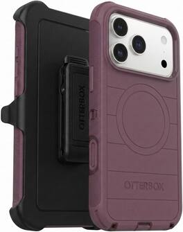 OtterBox - iPhone 18 Pro Max & iPhone 17 Pro Max (Only) - Defender Series Case - Holster Clip Included - Snaps on MagSafe - Purple Mystery