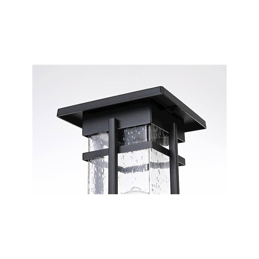 Alt View 1. Elegant Lighting - Livingston 7 inch Outdoor Pendant in Black - Black.