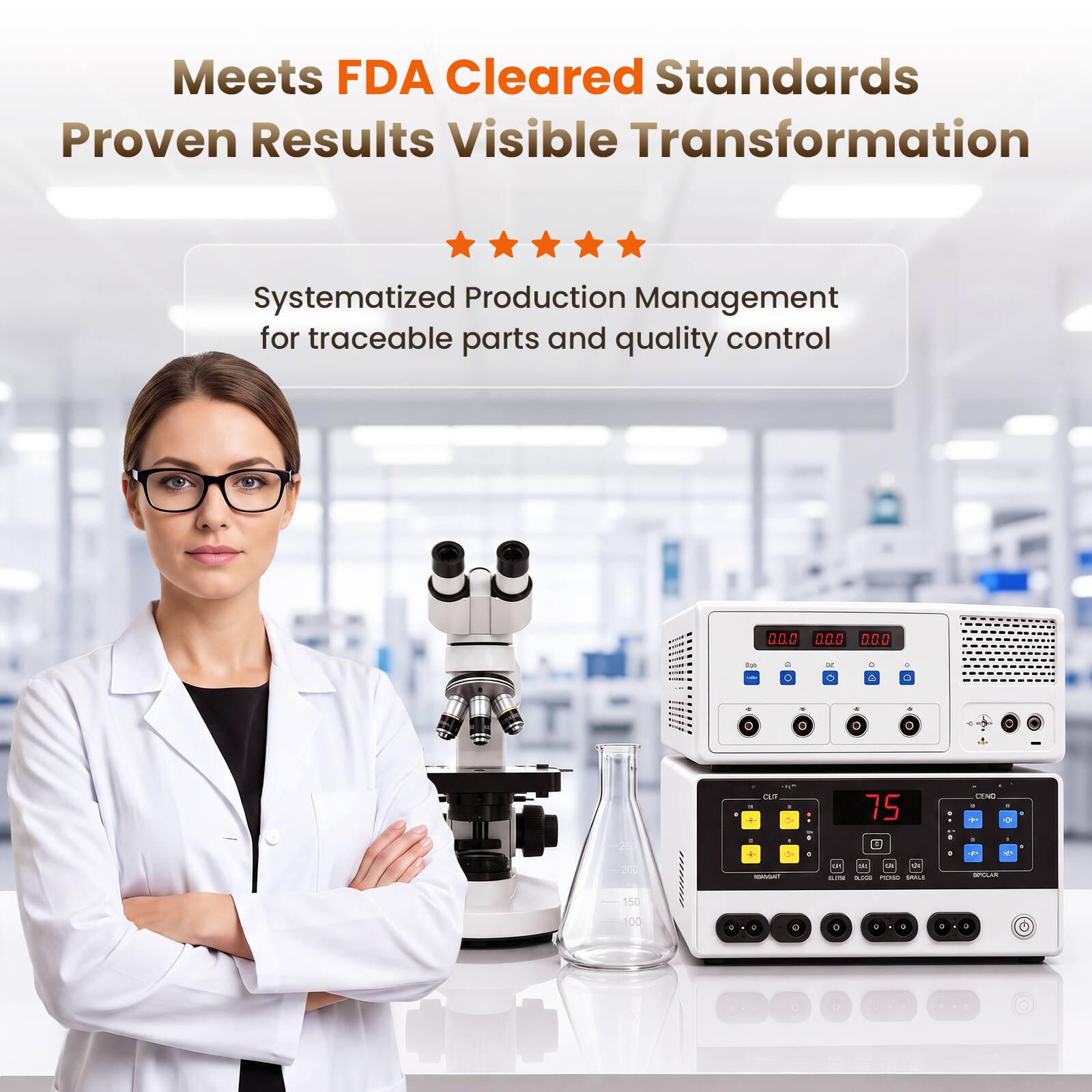Meets FDA Cleared Standards  
Proven Results Visible Transformation  

Systematized Production Management for traceable parts and quality control  

000 0.0 0.00  
800  
C  
x  
D A  
-  
4  
0  
0  
0  
230 200  

M CLIT 6 THOWADE  
1 .  
75 k: 9. de a.ona BLOOD PLOGO BRALE  
c 1 -  
CENG , A - SPOLAR  
- 1  
150  
100  
-  
0  
0  
9  
:  
0  
0  
2  
0