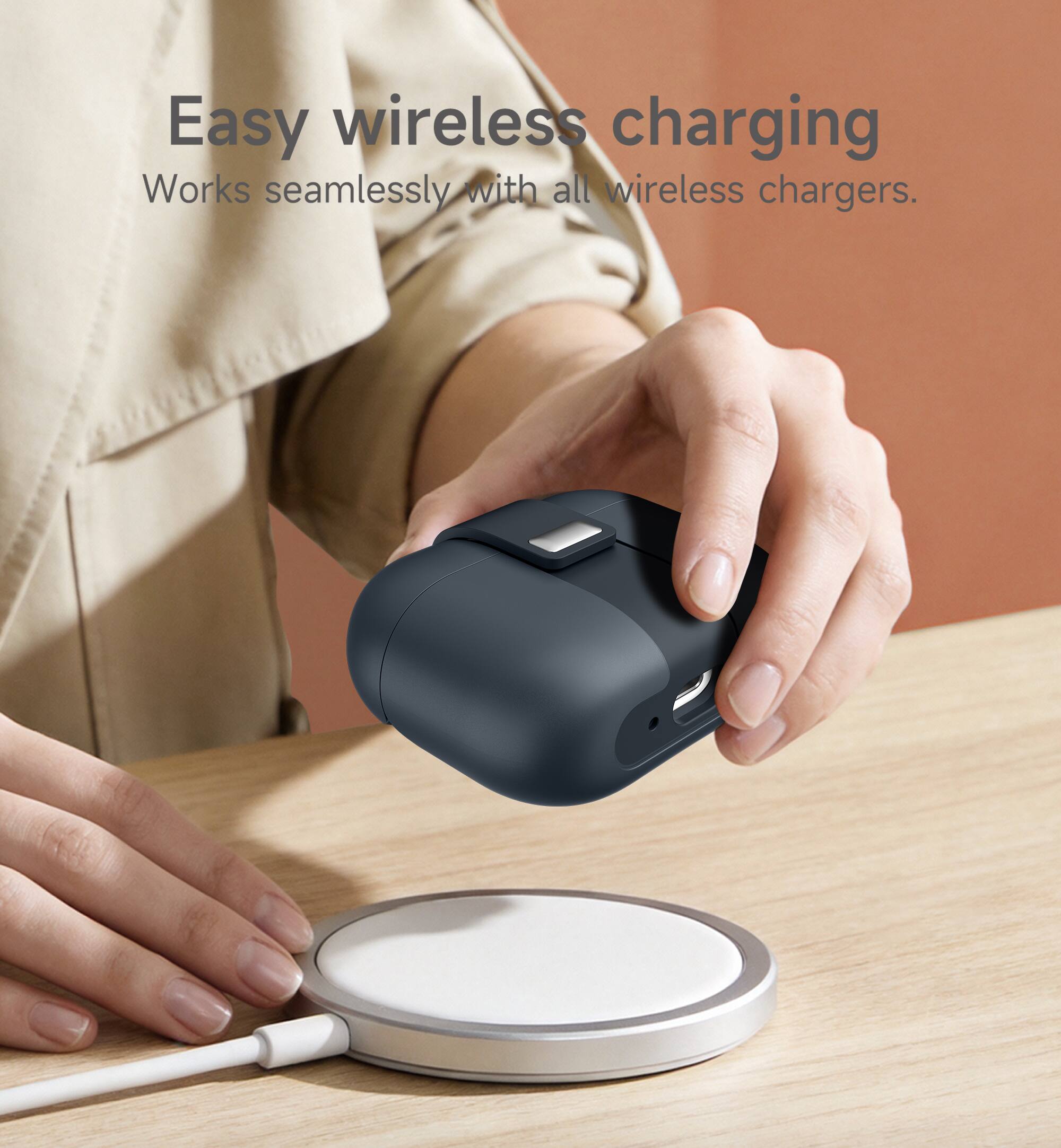 Easy wireless charging  
Works seamlessly with all wireless chargers.