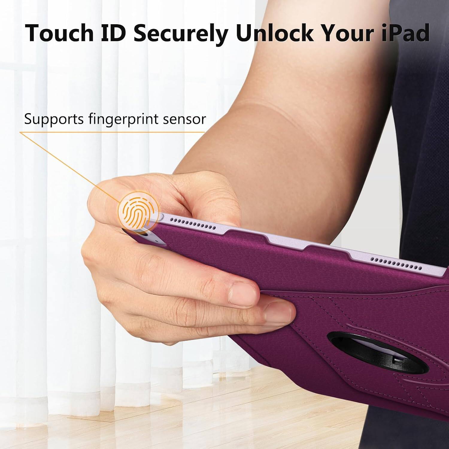 Touch ID Securely Unlock Your iPad  
Supports fingerprint sensor