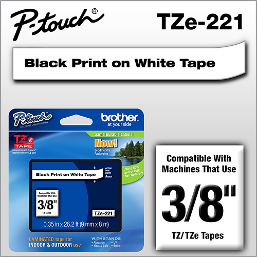  Brother - TZ Label Tape Cartridge - White