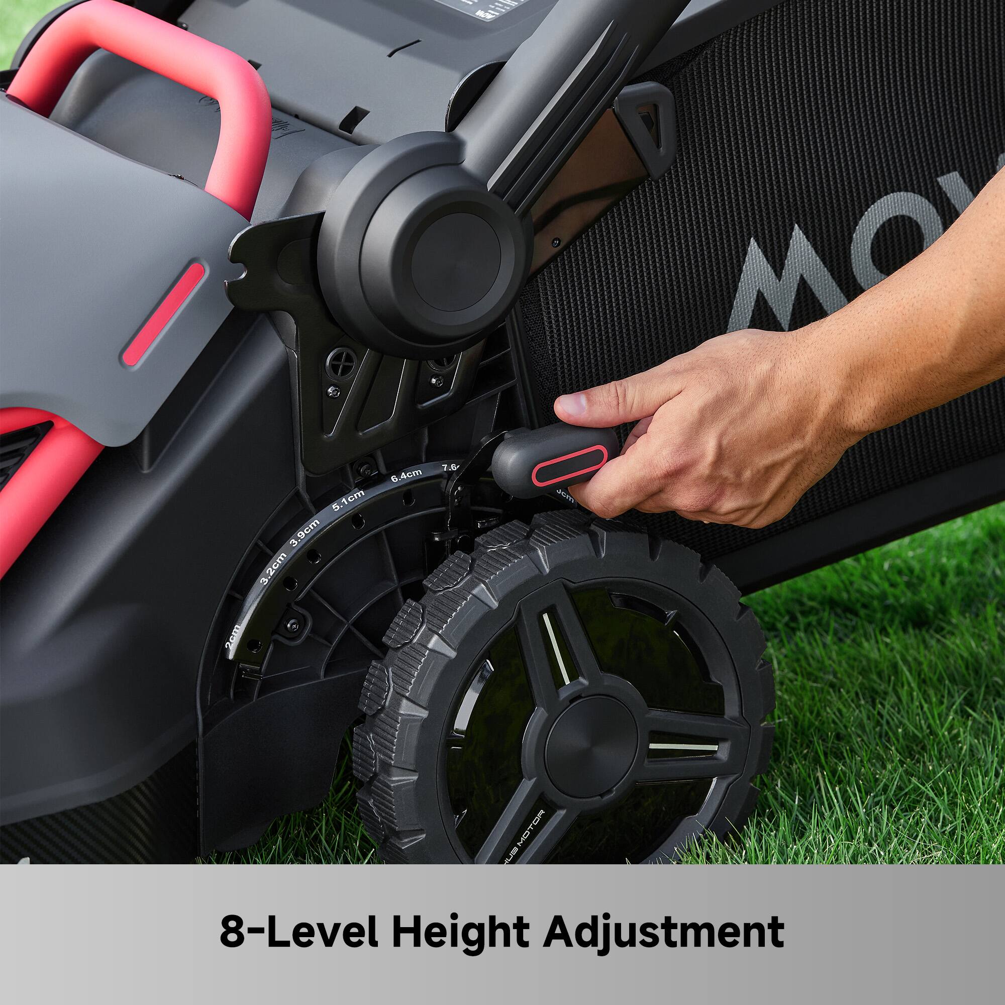 5.1cm 3.9cm 20m 6.4cm  
Aum 2  
15 JPs MO Sata MOTON  
8-Level Height Adjustment