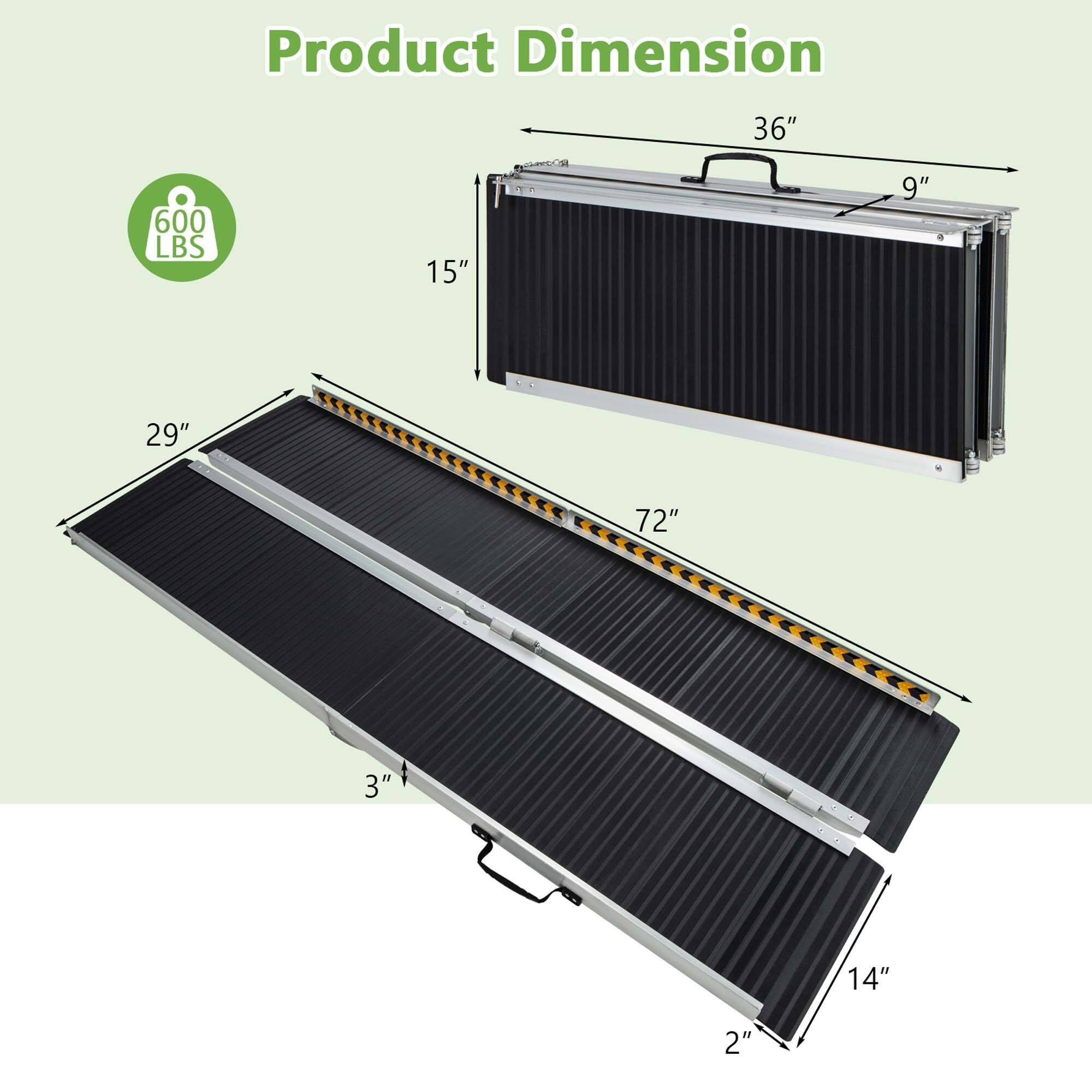 Product Dimension: 36" x 600 LBS x 15" x 9" x 29" x 72" x 3" x 3' x 14" x 2"
