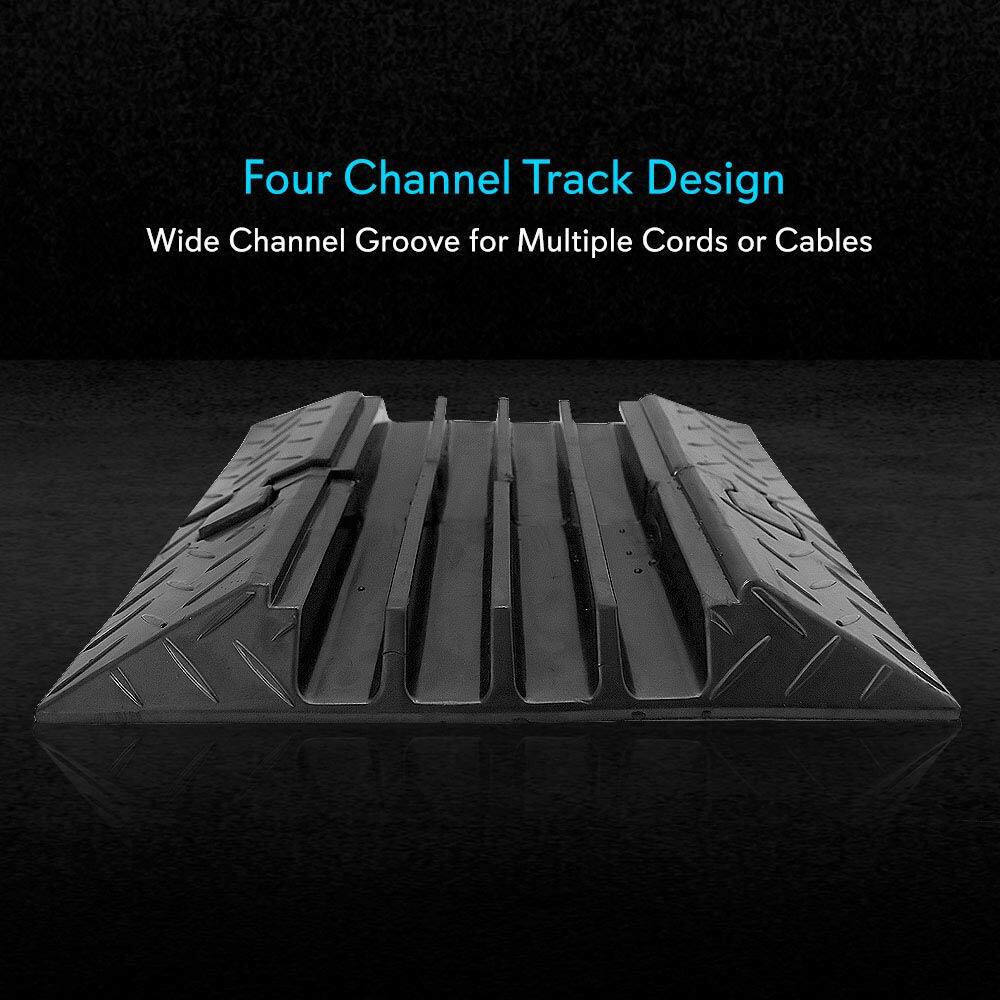 Four Channel Track Design  
Wide Channel Groove for Multiple Cords or Cables