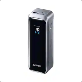 Anker - Prime Power Bank, 20,100mAh 3-Port Portable Charger with 220W Max Output - Black