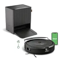 iRobot Roomba Combo 10 Max Robot Vacuum and Mop + AutoWash Dock (X085020) - Black - Front_Zoom