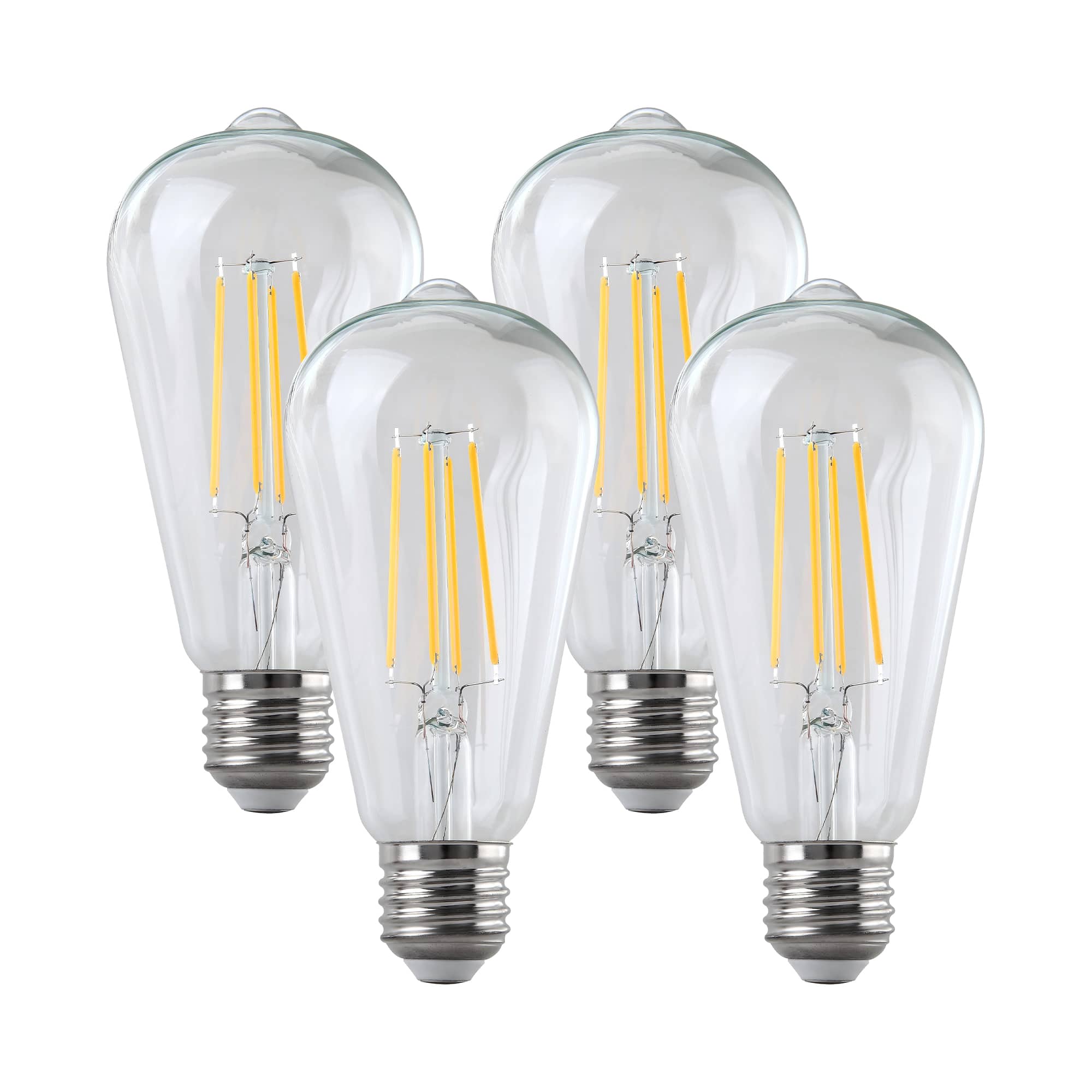Parrot Uncle - 6W Vintage Glass 2700K Warm White Dimmable LED Filament Light Bulb - Clear