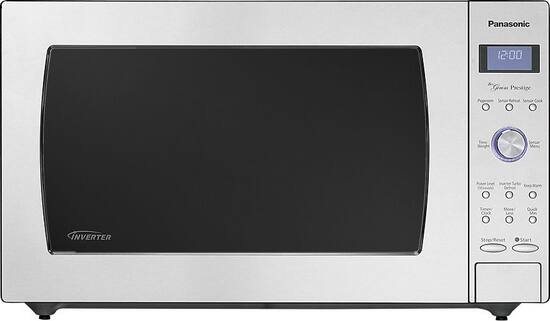 Panasonic 2 2 Cu Ft Full Size Microwave Stainless Steel Nn