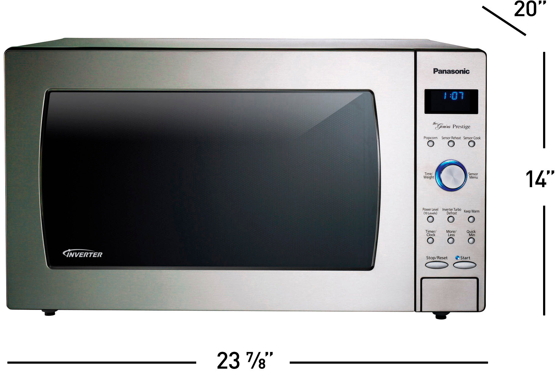 Panasonic NN-T945SF 2.2 cu. ft. 1250W Stainless Steel Microwave