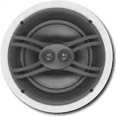 Front. Yamaha - 8" 3-Way In-Ceiling Speakers (Pair) - White.