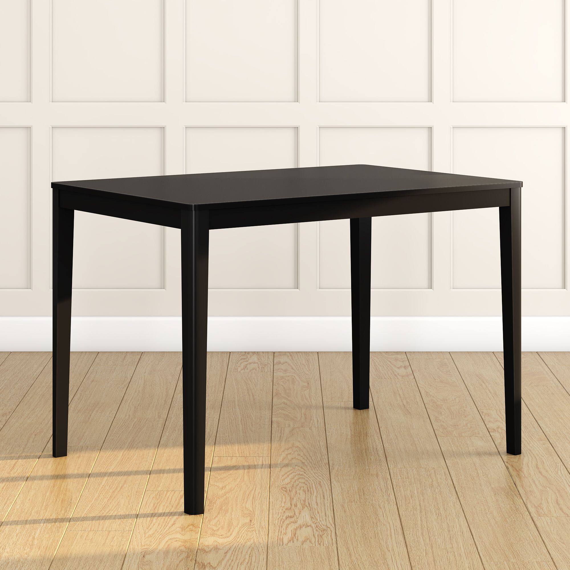Front. Grain & Grove - Crew Dining Table, Black - Black.