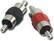 Front Standard. Rockford Fosgate - RCA Splice Connector (Male/Male).
