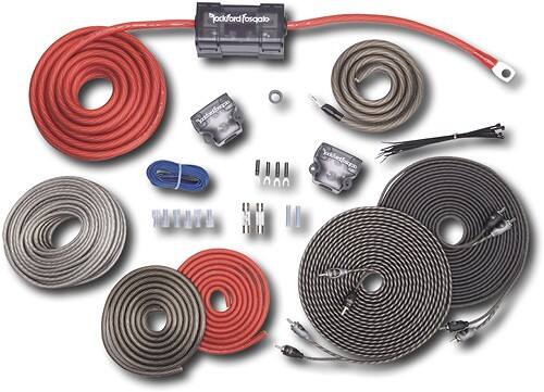 Best Buy: Rockford Fosgate 4-Gauge Dual Amplifier Installation Kit RFK4D