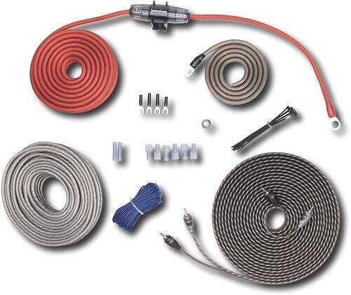 Front Standard. Rockford Fosgate - 8-Gauge Amplifier Installation Kit.