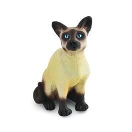 Breyer - CollectA Cats & Dogs Collection Miniature Figure | Siamese Cat - Black
