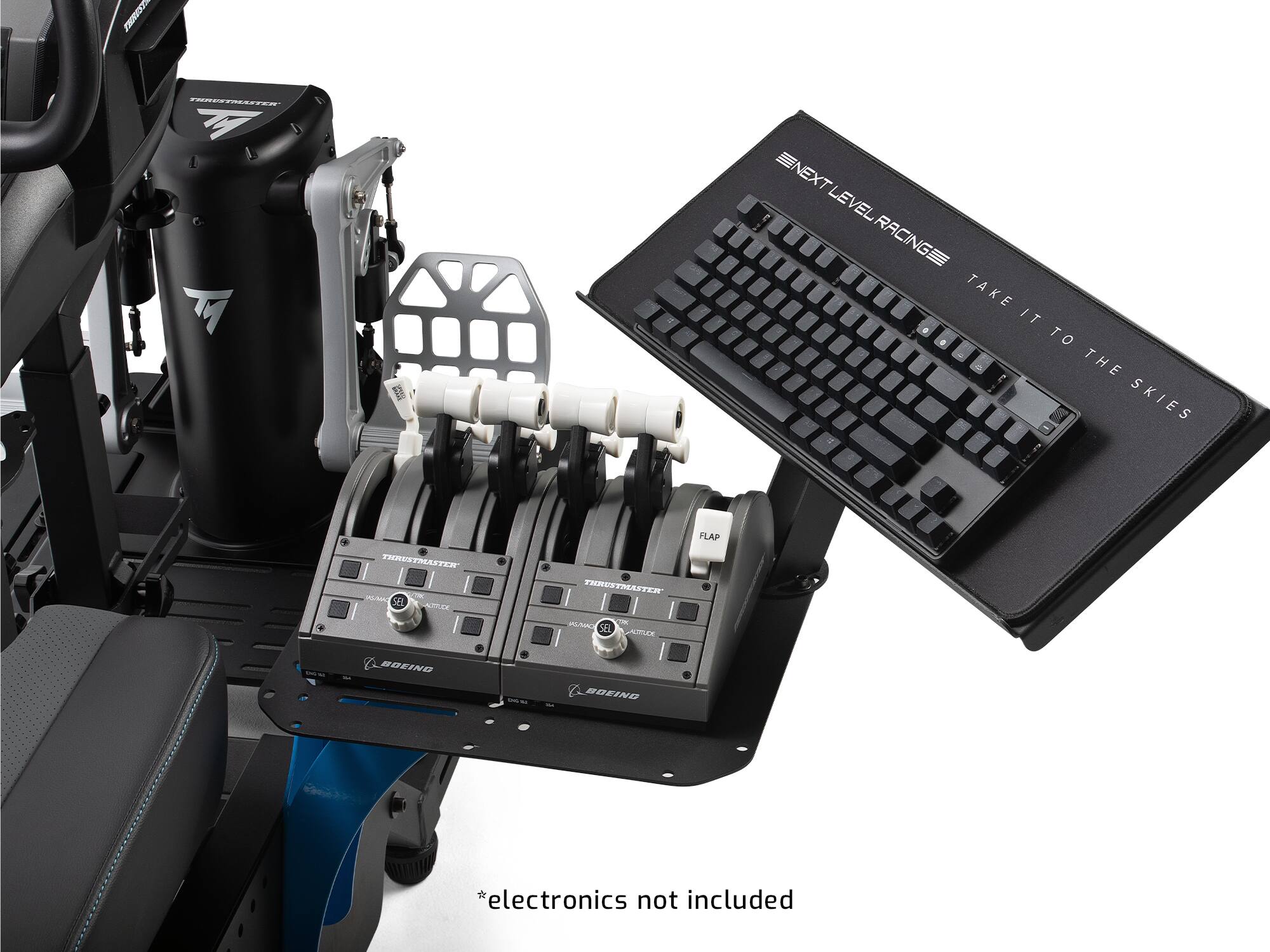 F1RST LEVEL RACING  
TAKE IT TO THE SKIES  
THRUSTMASTER  
FLAP  
BOEING  
*electronics not included