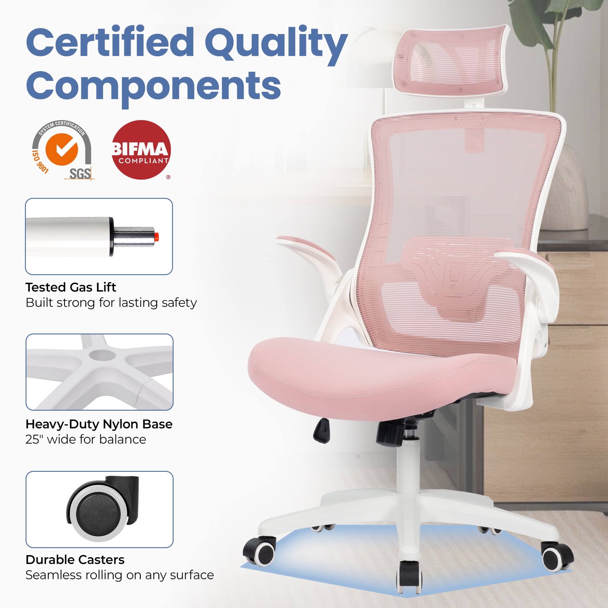 Certified Quality Components

- Tested Gas Lift
  - Built strong for lasting safety

- Heavy-Duty Nylon Base
  - 25" wide for balance

- Durable Casters
  - Seamless rolling on any surface

BIFMA COMPLIANT
ISO 9001
SGS