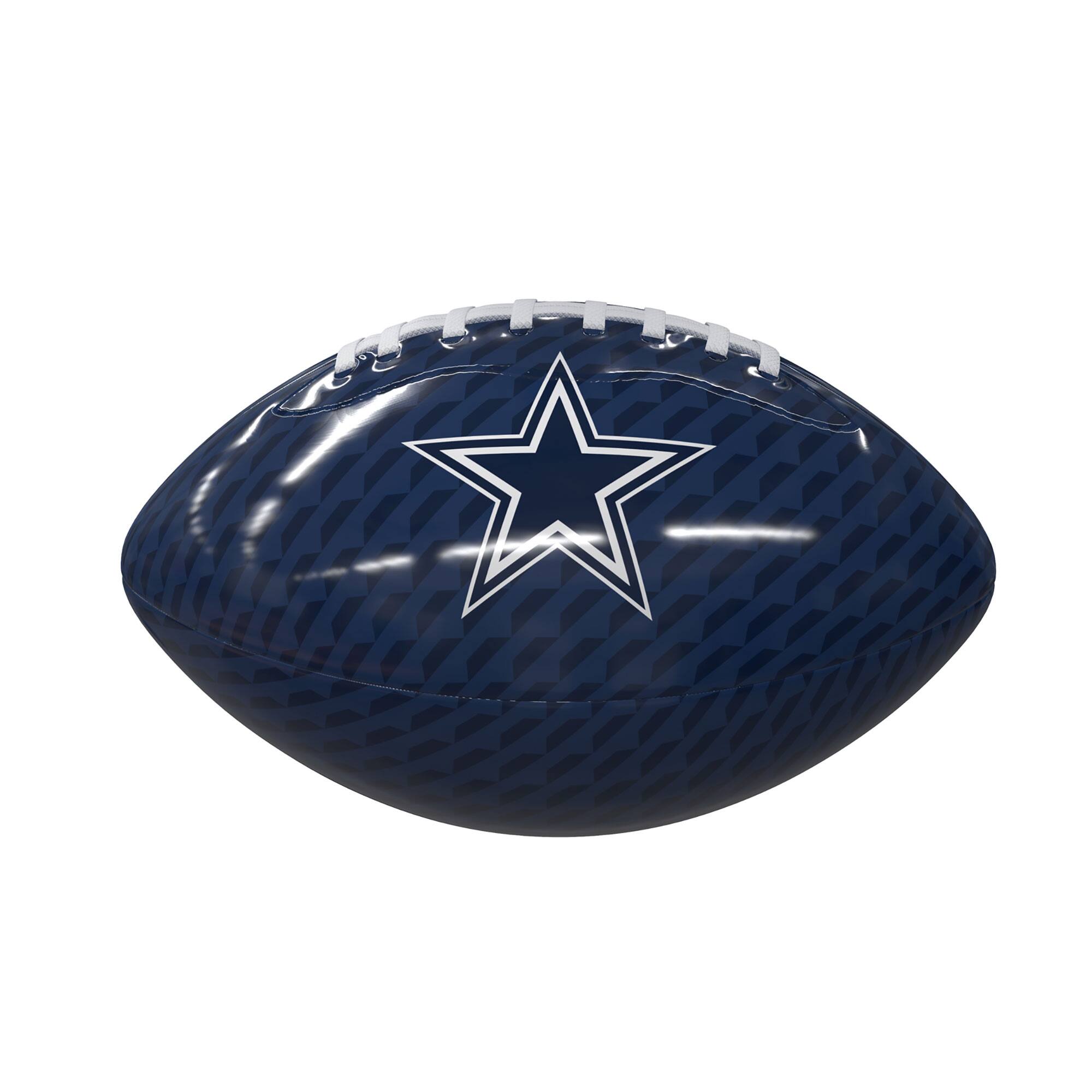 Logo Brands - Dallas Cowboys Rubber Glossy Mini Football - Multicolor