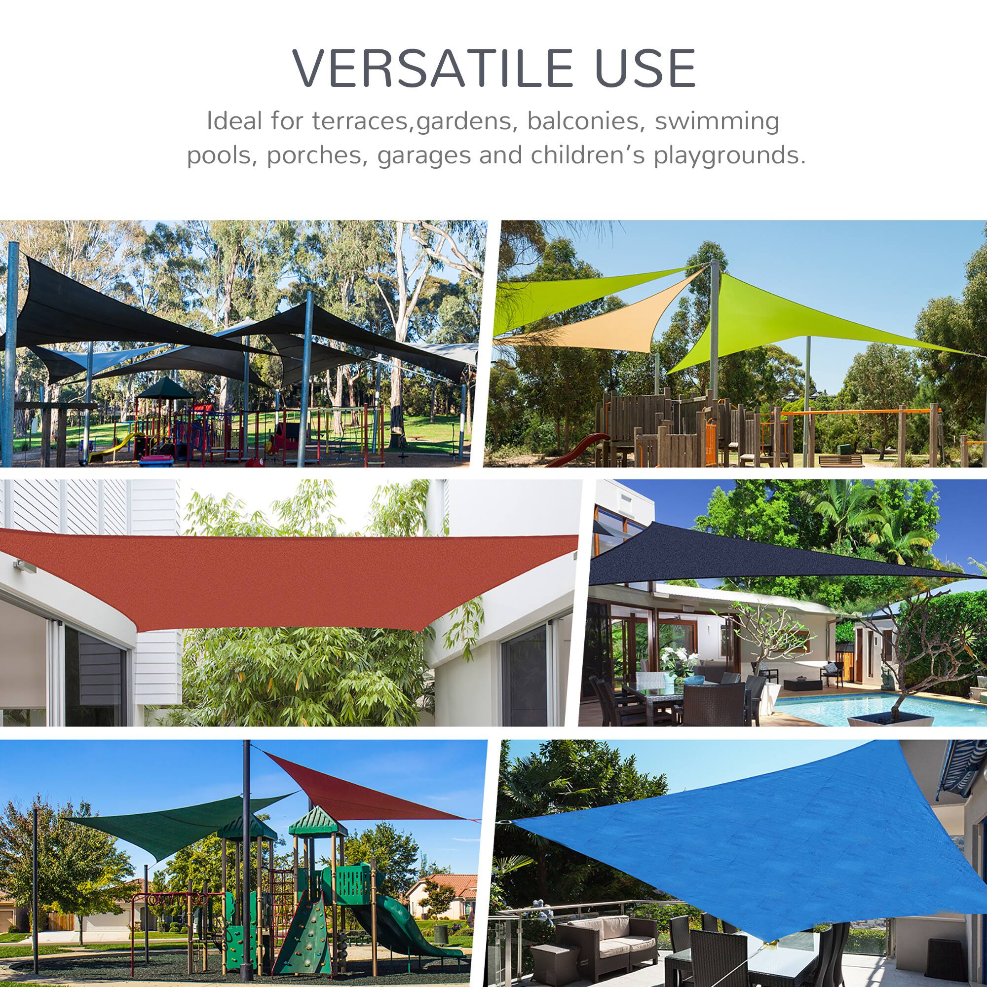 VERSATILE USE
Ideal for terraces, gardens, balconies, swimming pools, porches, garages and children's playgrounds.