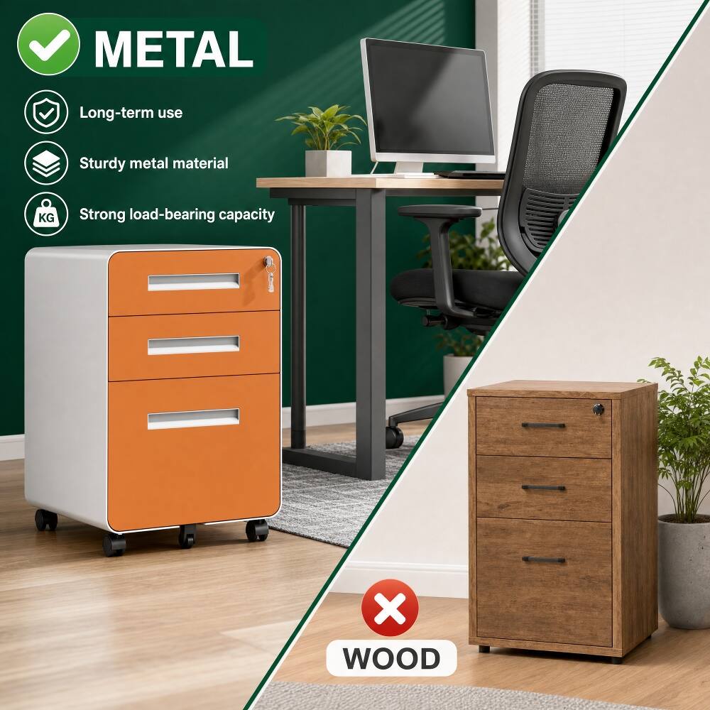 METAL
- Long-term use
- Sturdy metal material
- Strong load-bearing capacity

WOOD