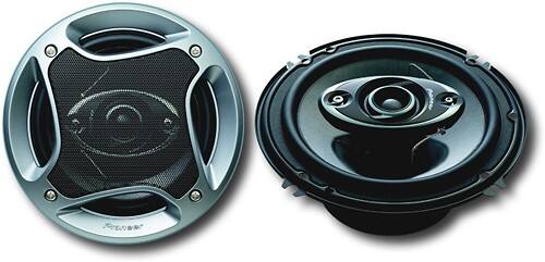 Front Standard. Pioneer - 6-1/2" 4-Way Car Speakers with Polypropylene Cones (Pair).