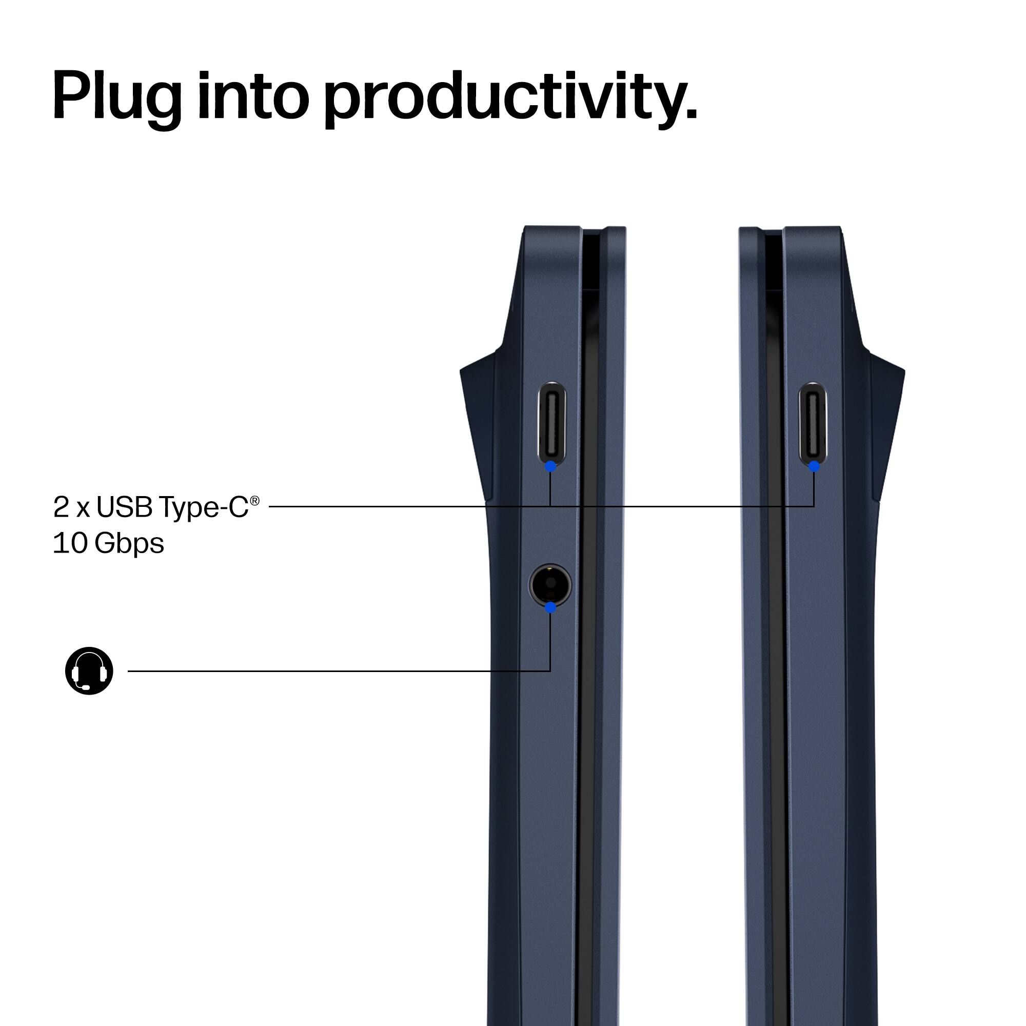 Plug into productivity.

2 x USB Type-C® 10 Gbps
