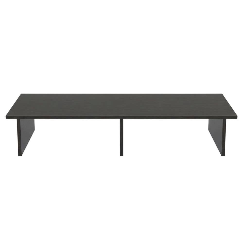 Alt View 3. FurniFact - Black TV/Monitor Riser for Screens Up to 43 Inches with Durable Melamine Veneer - Brown.