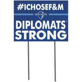 Jardine - Franklin & Marshall Diplomats 18'' x 24'' I Chose Lawn Sign - Blue
