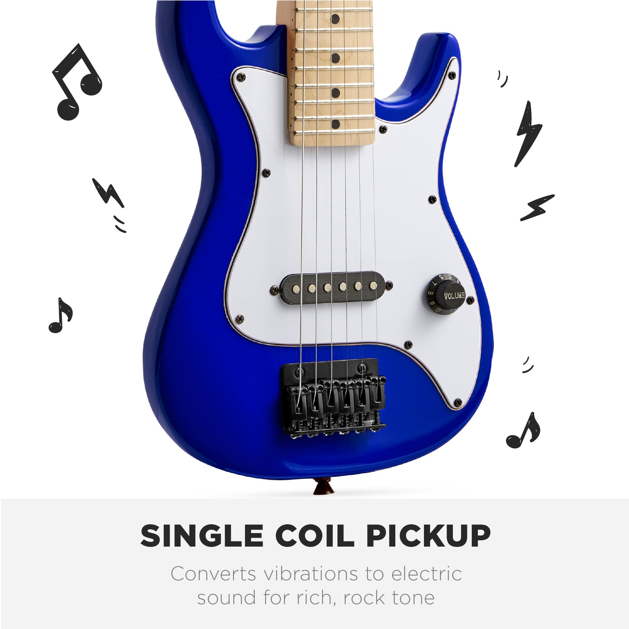 SINGLE COIL PICKUP

Converts vibrations to electric sound for rich, rock tone